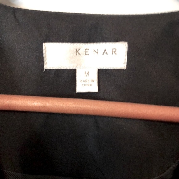 Shiny 3/4 sleeve satin look belted jacket size M - Picture 9 of 17